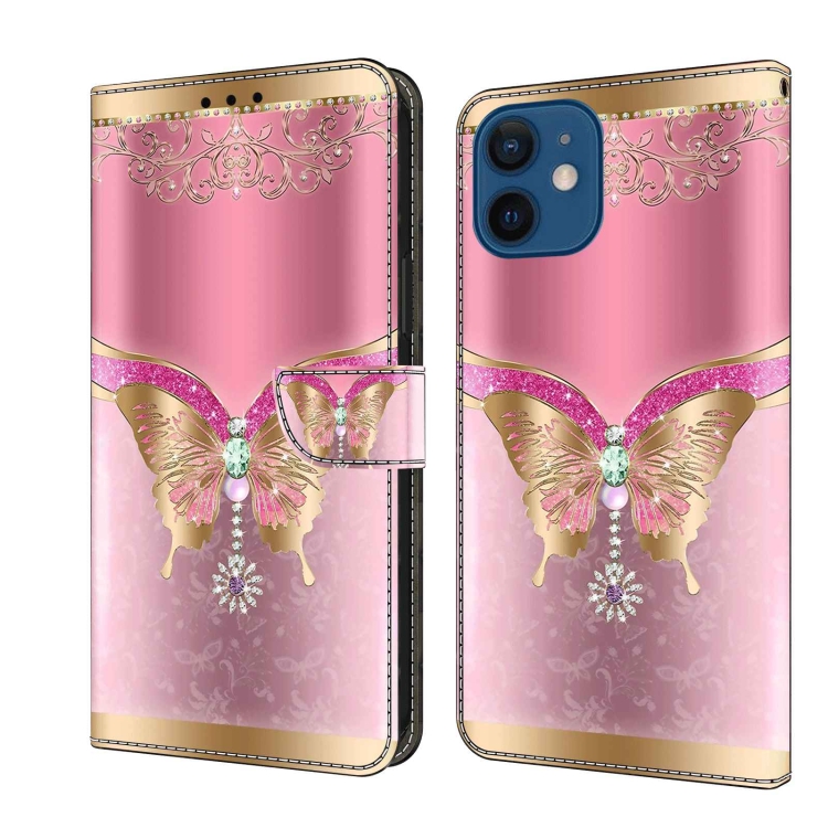 For iPhone 12 mini / 13 mini Crystal 3D Shockproof Protective Leather Phone Case(Pink Bottom Butterfly)
For iPhone 12 mini / 13 mini Crystal 3D Shockproof Protective Leather Phone Case(Pink Bottom Butterfly)