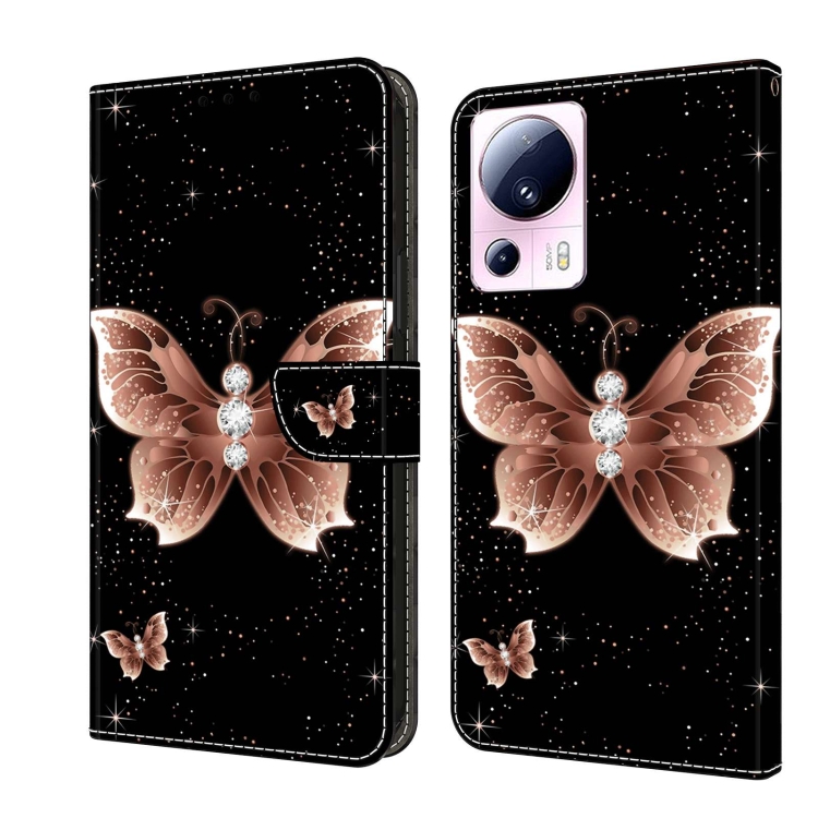 For Xiaomi 13 Lite Crystal 3D Shockproof Protective Leather Phone Case(Pink Diamond Butterfly)
For Xiaomi 13 Lite Crystal 3D Shockproof Protective Leather Phone Case(Pink Diamond Butterfly)