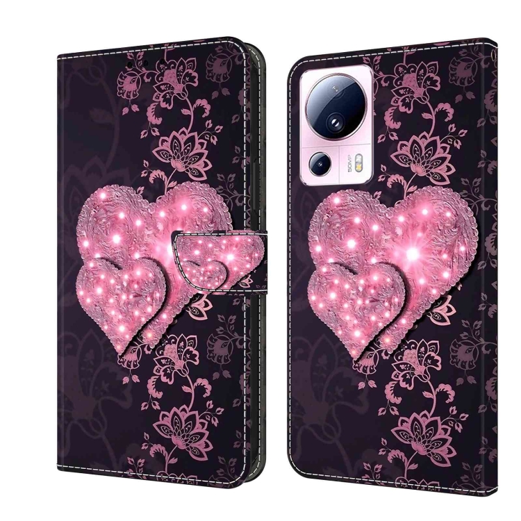 For Xiaomi 13 Lite Crystal 3D Shockproof Protective Leather Phone Case(Lace Love)
For Xiaomi 13 Lite Crystal 3D Shockproof Protective Leather Phone Case(Lace Love)