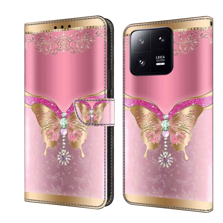 For Xiaomi 13 Pro Crystal 3D Shockproof Protective Leather Phone Case(Pink Bottom Butterfly)
For Xiaomi 13 Pro Crystal 3D Shockproof Protective Leather Phone Case(Pink Bottom Butterfly)