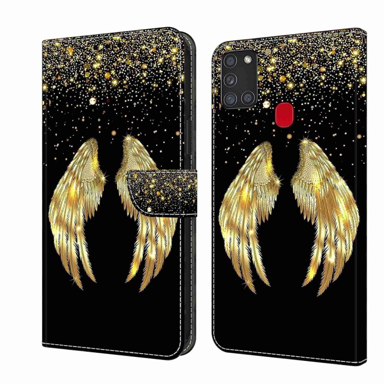 For Samsung Galaxy A21s Crystal 3D Shockproof Protective Leather Phone Case(Golden Wings)
For Samsung Galaxy A21s Crystal 3D Shockproof Protective Leather Phone Case(Golden Wings)