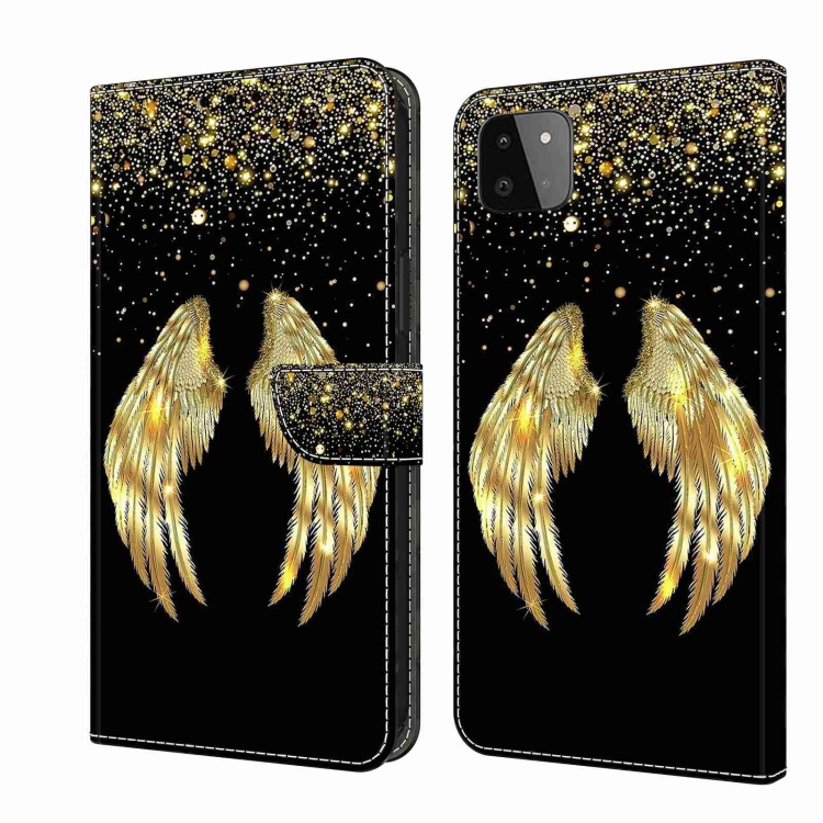 For Samsung Galaxy A22 5G Crystal 3D Shockproof Protective Leather Phone Case(Golden Wings)
For Samsung Galaxy A22 5G Crystal 3D Shockproof Protective Leather Phone Case(Golden Wings)