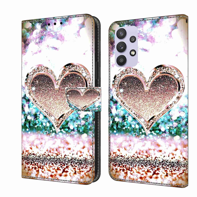 For Samsung Galaxy A32 5G Crystal 3D Shockproof Protective Leather Phone Case(Pink Diamond Heart)
For Samsung Galaxy A32 5G Crystal 3D Shockproof Protective Leather Phone Case(Pink Diamond Heart)