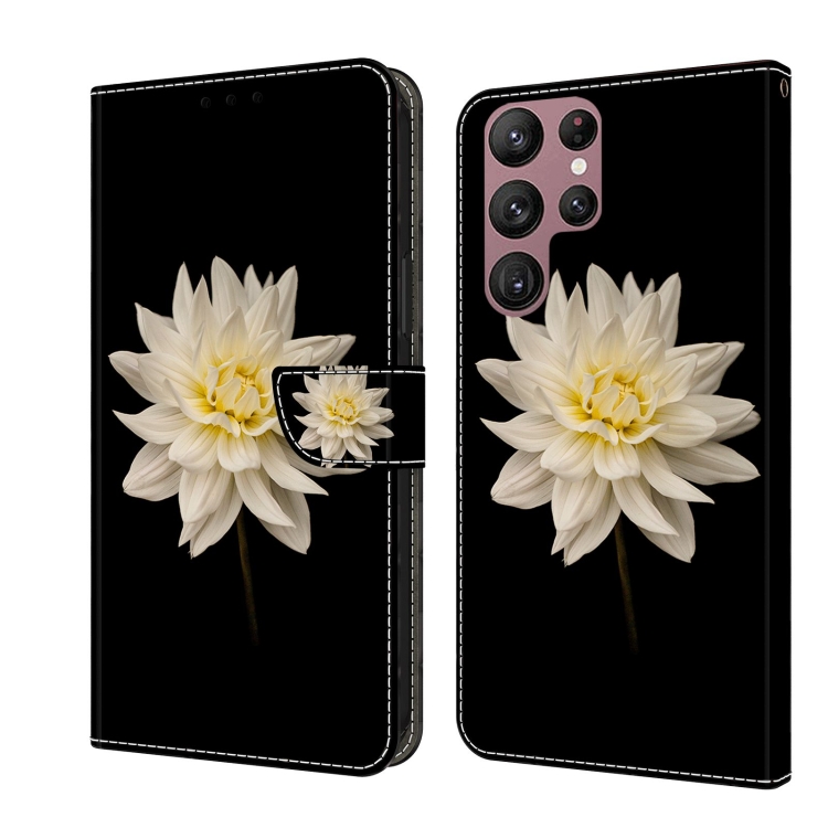 For Samsung Galaxy S22 Ultra Crystal 3D Shockproof Protective Leather Phone Case(White Flower)
For Samsung Galaxy S22 Ultra Crystal 3D Shockproof Protective Leather Phone Case(White Flower)