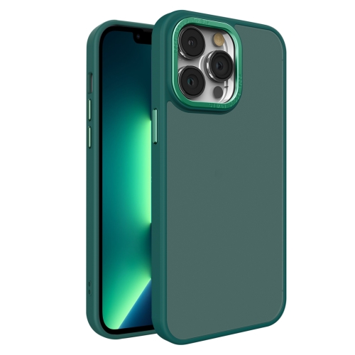 

For iPhone 13 Pro Max All-inclusive TPU Edge Acrylic Back Phone Case(Green)