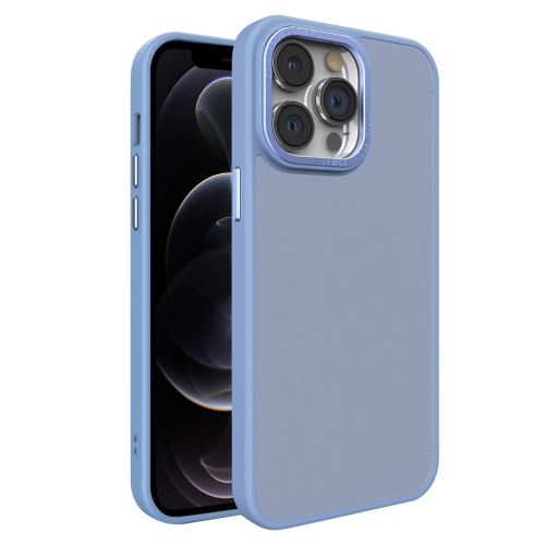 

For iPhone 12 Pro Max All-inclusive TPU Edge Acrylic Back Phone Case(Sierra Blue)