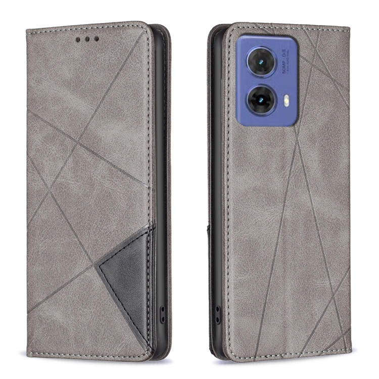 For Motorola Moto G85 Rhombus Texture Magnetic Leather Phone Case(Grey)
For Motorola Moto G85 Rhombus Texture Magnetic Leather Phone Case(Grey)