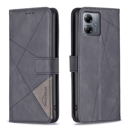 For Motorola Moto G14 4G Magnetic Buckle Rhombus Texture Leather Phone Case(Black)
For Motorola Moto G14 4G Magnetic Buckle Rhombus Texture Leather Phone Case(Black)