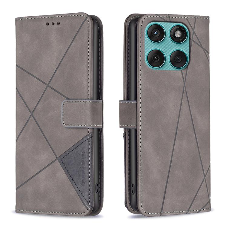 For Motorola Edge 60 Fusion Magnetic Buckle Rhombus Texture Leather Phone Case(Grey)
For Motorola Edge 60 Fusion Magnetic Buckle Rhombus Texture Leather Phone Case(Grey)