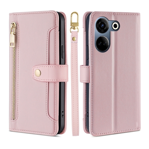 For Tecno Camon 20 Pro 4G Lite Sheep Texture Cross-body Zipper Wallet Leather Phone Case(Pink)
For Tecno Camon 20 Pro 4G Lite Sheep Texture Cross-body Zipper Wallet Leather Phone Case(Pink)