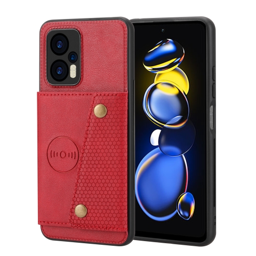 For Xiaomi Redmi Note 12 Turbo/Poco F5 Double Buckle Card Slots Magnetic Phone Case(Red)
For Xiaomi Redmi Note 12 Turbo/Poco F5 Double Buckle Card Slots Magnetic Phone Case(Red)
