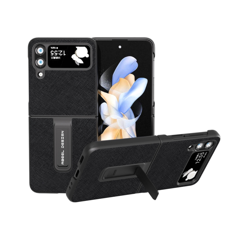 For Samsung Galaxy Z Flip4 Cross Texture Genuine Leather Phone Case with Holder(Black)
For Samsung Galaxy Z Flip4 Cross Texture Genuine Leather Phone Case with Holder(Black)