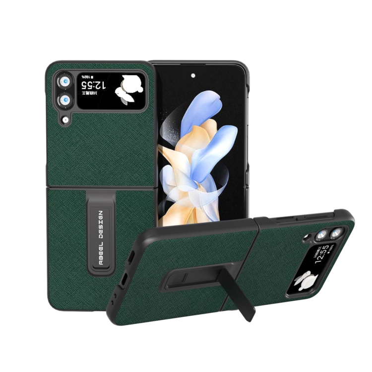 For Samsung Galaxy Z Flip3 5G Cross Texture Genuine Leather Phone Case with Holder(Green)
For Samsung Galaxy Z Flip3 5G Cross Texture Genuine Leather Phone Case with Holder(Green)