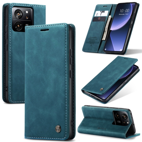 

For Xiaomi 13T/13T Pro CaseMe 013 Multifunctional Horizontal Flip Leather Phone Case(Blue)