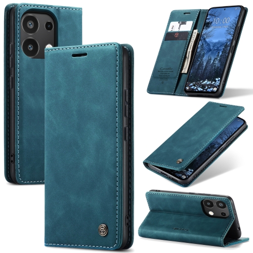 

For Xiaomi Redmi Note 13 4G CaseMe 013 Multifunctional Horizontal Flip Leather Phone Case(Blue)