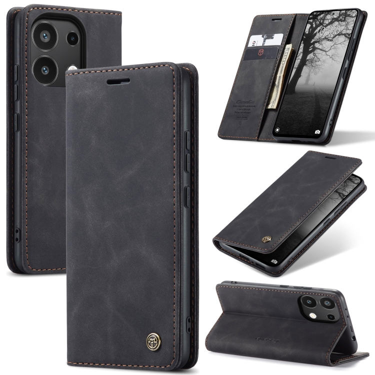 For Xiaomi Redmi Note 13 4G CaseMe 013 Multifunctional Horizontal Flip Leather Phone Case(Black)
For Xiaomi Redmi Note 13 4G CaseMe 013 Multifunctional Horizontal Flip Leather Phone Case(Black)