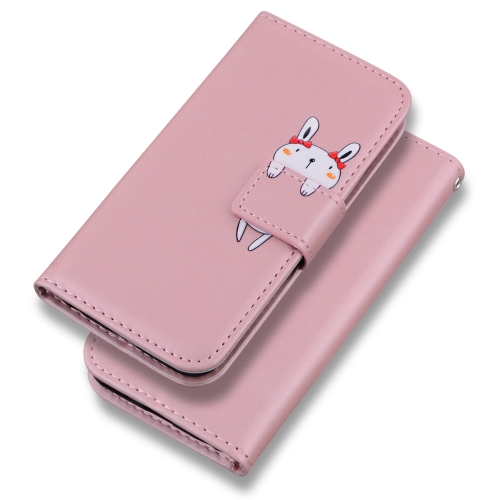

For Samsung Galaxy A51 Cartoon Buckle Horizontal Flip Leather Phone Case(Pink)