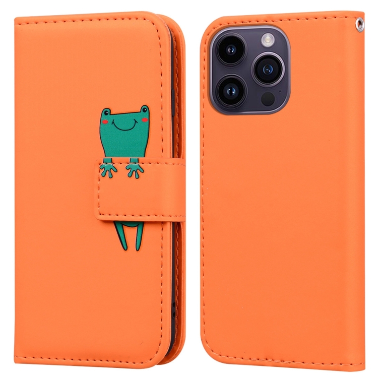 For iPhone 14 Pro Max Cartoon Buckle Horizontal Flip Leather Phone Case(Orange)
For iPhone 14 Pro Max Cartoon Buckle Horizontal Flip Leather Phone Case(Orange)