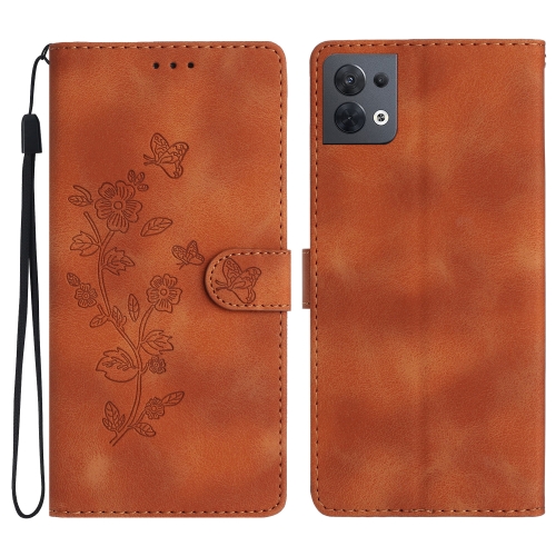For OPPO Reno8 5G Flower Butterfly Embossing Pattern Leather Phone Case(Brown)
For OPPO Reno8 5G Flower Butterfly Embossing Pattern Leather Phone Case(Brown)