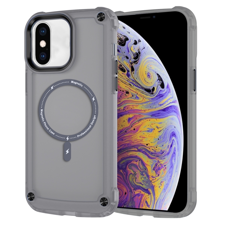 For iPhone XS Max Skin Feel TPU + PC MagSafe Magnetic Phone Case(Transparent Black)
For iPhone XS Max Skin Feel TPU + PC MagSafe Magnetic Phone Case(Transparent Black)