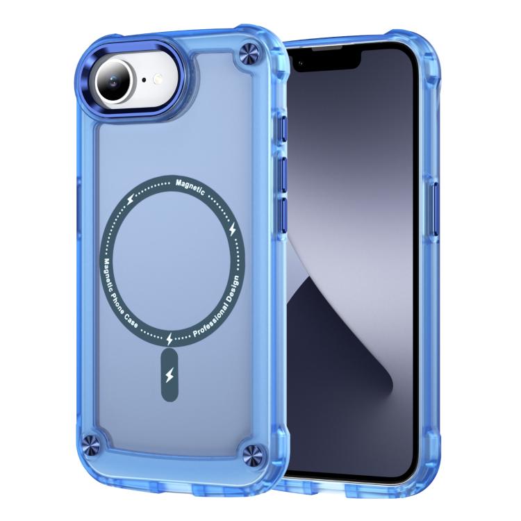 For iPhone 16e Skin Feel TPU + PC MagSafe Magnetic Phone Case(Transparent Blue)
For iPhone 16e Skin Feel TPU + PC MagSafe Magnetic Phone Case(Transparent Blue)