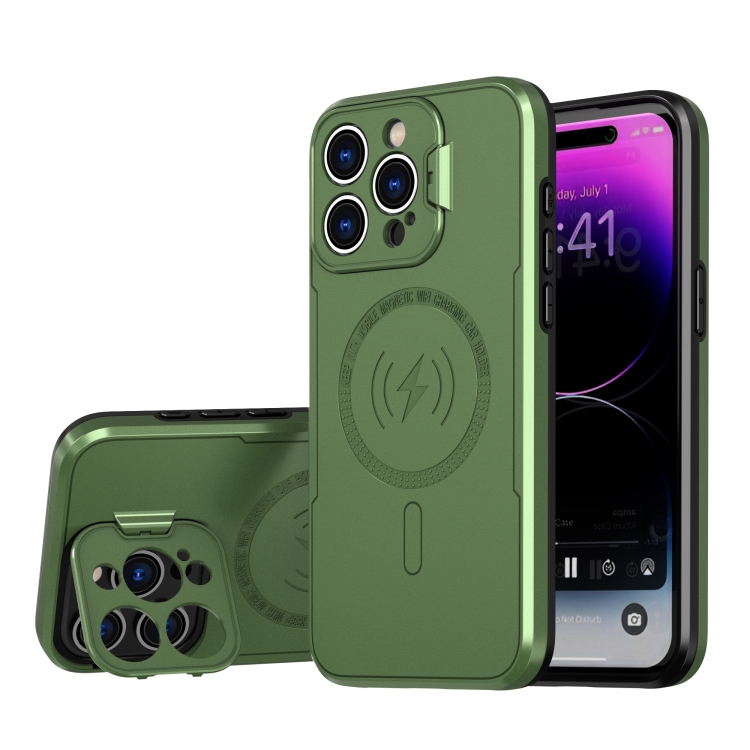 For iPhone 15 Pro MagSafe Magnetic Invisible Camera Holder Phone Case(Green)
For iPhone 15 Pro MagSafe Magnetic Invisible Camera Holder Phone Case(Green)