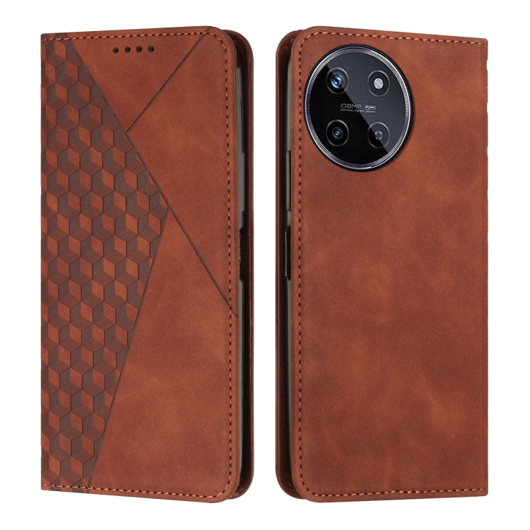 For Realme 11 4G Global Diamond Splicing Skin Feel Magnetic Leather Phone Case(Brown)
For Realme 11 4G Global Diamond Splicing Skin Feel Magnetic Leather Phone Case(Brown)