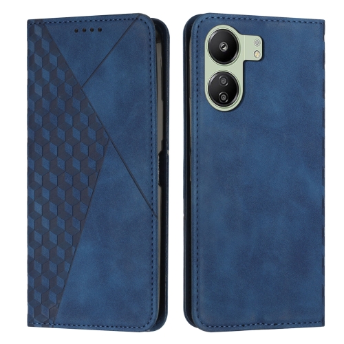 

For Xiaomi Redmi 13C Diamond Splicing Skin Feel Magnetic Leather Phone Case(Blue)