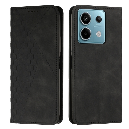 

For Xiaomi Redmi Note 13 pro Diamond Splicing Skin Feel Magnetic Leather Phone Case(Black)