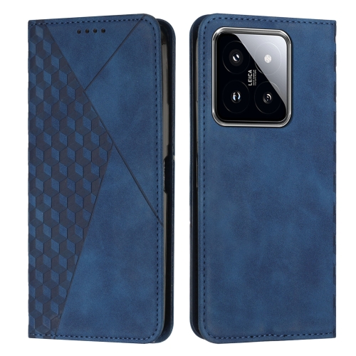 

For Xiaomi 14 pro Diamond Splicing Skin Feel Magnetic Leather Phone Case(Blue)