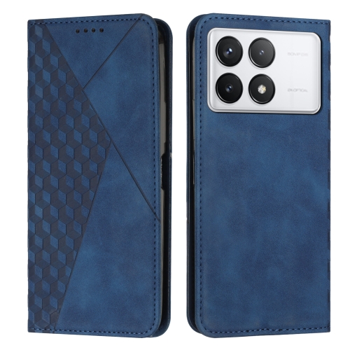 

For Xiaomi Redmi K70 / K70 Pro Diamond Splicing Skin Feel Magnetic Leather Phone Case(Blue)