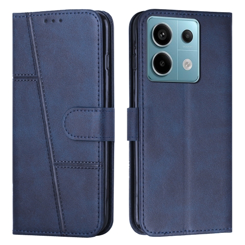 For Xiaomi Redmi Note 13 Pro 4G Global Stitching Calf Texture Buckle Leather Phone Case(Blue)
For Xiaomi Redmi Note 13 Pro 4G Global Stitching Calf Texture Buckle Leather Phone Case(Blue)
