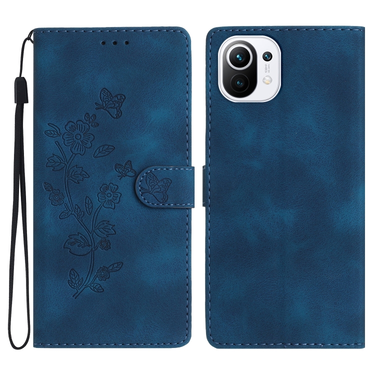 For Xiaomi Mi 11 Lite Flower Butterfly Embossing Pattern Leather Phone Case(Blue)
For Xiaomi Mi 11 Lite Flower Butterfly Embossing Pattern Leather Phone Case(Blue)