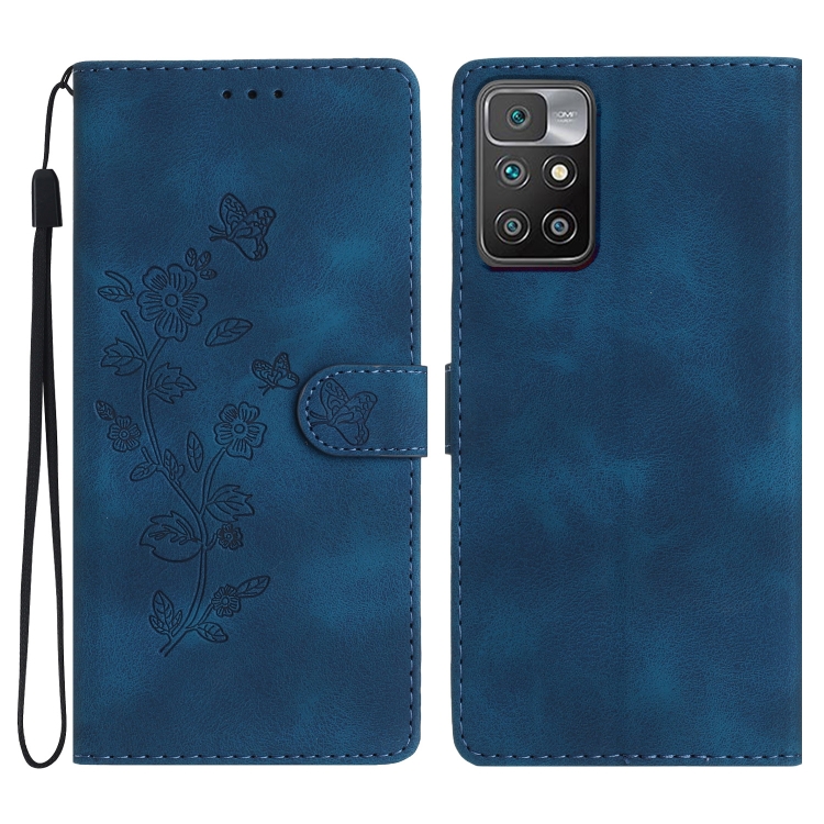 For Xiaomi Redmi 10 Flower Butterfly Embossing Pattern Leather Phone Case(Blue)
For Xiaomi Redmi 10 Flower Butterfly Embossing Pattern Leather Phone Case(Blue)