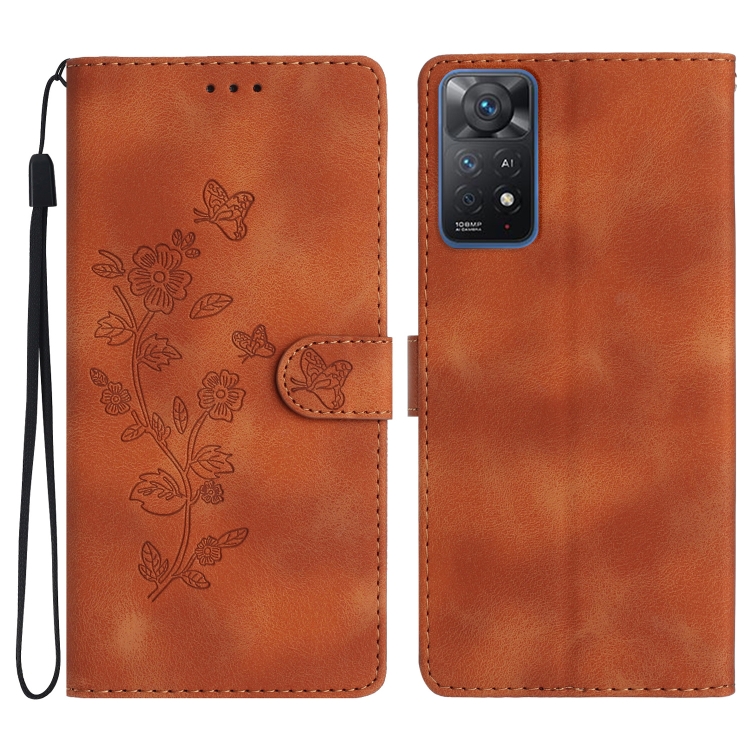 For Xiaomi Redmi Note 11 Pro 5G Global Flower Butterfly Embossing Pattern Leather Phone Case(Brown)
For Xiaomi Redmi Note 11 Pro 5G Global Flower Butterfly Embossing Pattern Leather Phone Case(Brown)