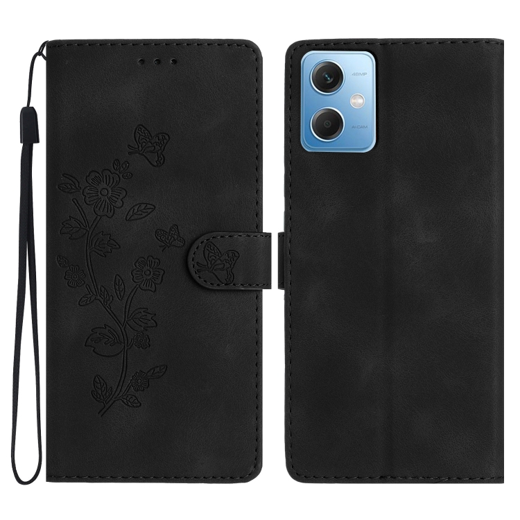 For Xiaomi Redmi Note 12 5G Flower Butterfly Embossing Pattern Leather Phone Case(Black)
For Xiaomi Redmi Note 12 5G Flower Butterfly Embossing Pattern Leather Phone Case(Black)