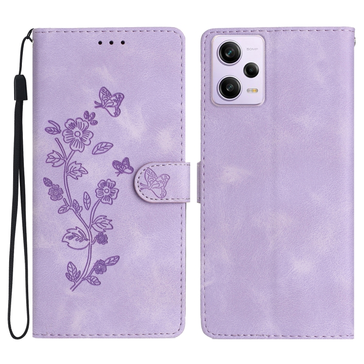 For Xiaomi Redmi Note 12 Pro 5G Flower Butterfly Embossing Pattern Leather Phone Case(Purple)
For Xiaomi Redmi Note 12 Pro 5G Flower Butterfly Embossing Pattern Leather Phone Case(Purple)