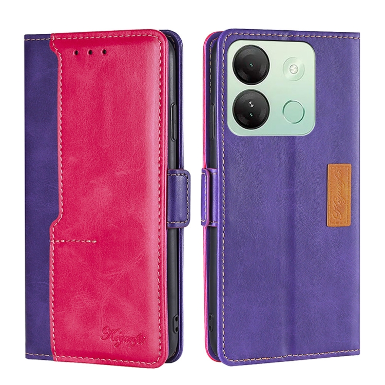 For Infinix Smart 7 HD Contrast Color Side Buckle Leather Phone Case(Purple + Rose Red)
For Infinix Smart 7 HD Contrast Color Side Buckle Leather Phone Case(Purple + Rose Red)