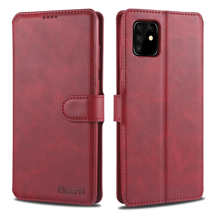 For Samsung Galaxy A81 / Note 10 Lite AZNS Calf Texture Horizontal Flip Leather Case, with Holder & Card Slots & Wallet & Photo Frame(Red)
For Samsung Galaxy A81 / Note 10 Lite AZNS Calf Texture Horizontal Flip Leather Case, with Holder & Card Slots & Wallet & Photo Frame(Red)