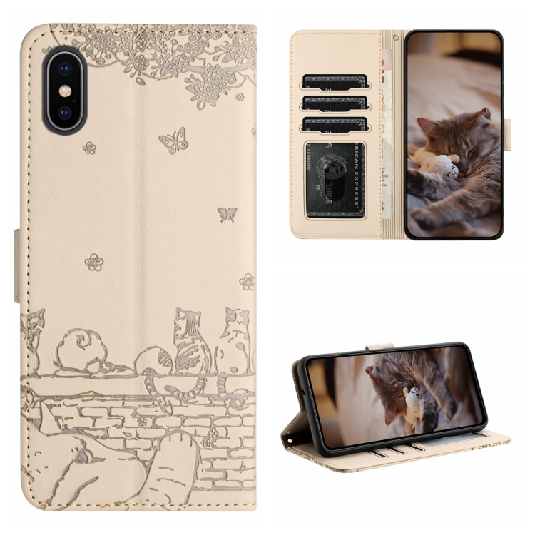 For iPhone XS Max Cat Embossing Pattern Leather Phone Case with Lanyard(Beige)
For iPhone XS Max Cat Embossing Pattern Leather Phone Case with Lanyard(Beige)