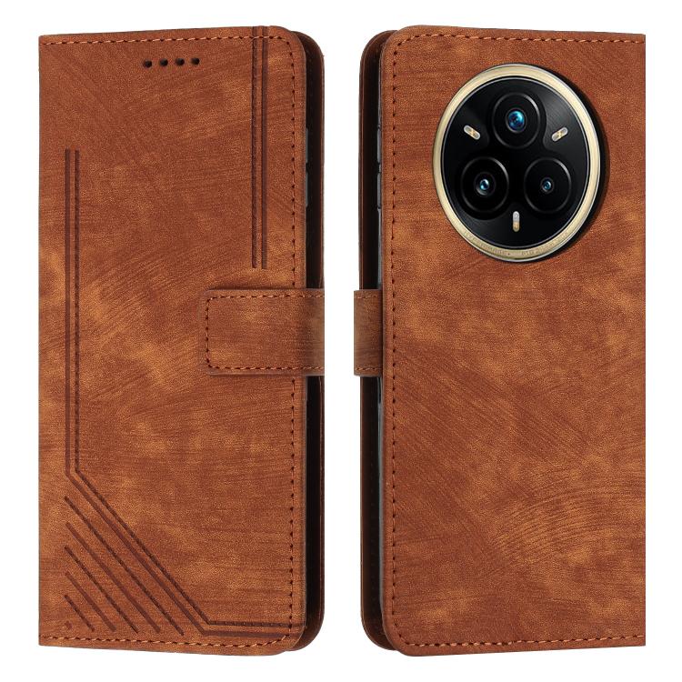 For Realme 14 Pro+ Skin Feel Stripe Pattern Leather Phone Case with Lanyard(Brown)
For Realme 14 Pro+ Skin Feel Stripe Pattern Leather Phone Case with Lanyard(Brown)