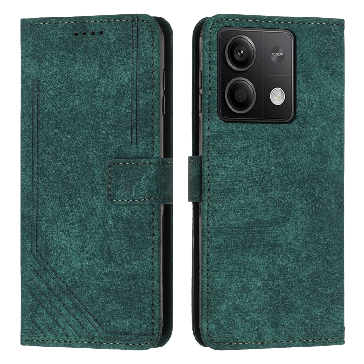 For Xiaomi Redmi Note 13 Skin Feel Stripe Pattern Leather Phone Case with Long Lanyard(Green)
For Xiaomi Redmi Note 13 Skin Feel Stripe Pattern Leather Phone Case with Long Lanyard(Green)