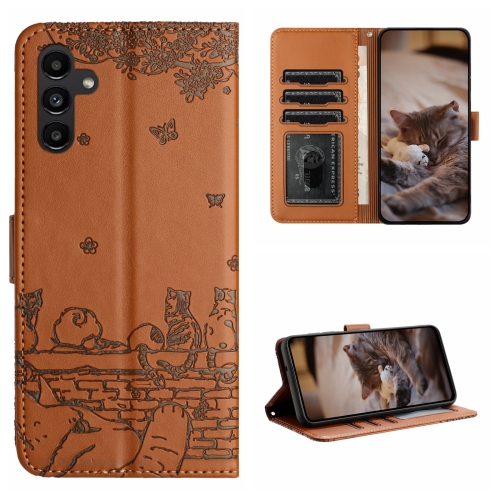 For Samsung Galaxy A24 Cat Embossing Pattern Leather Phone Case with Lanyard(Brown)
For Samsung Galaxy A24 Cat Embossing Pattern Leather Phone Case with Lanyard(Brown)