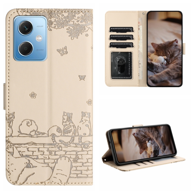 For Xiaomi Redmi Note 12 5G India / POCO X5 Cat Embossing Pattern Leather Phone Case with Lanyard(Beige)
For Xiaomi Redmi Note 12 5G India / POCO X5 Cat Embossing Pattern Leather Phone Case with Lanyard(Beige)