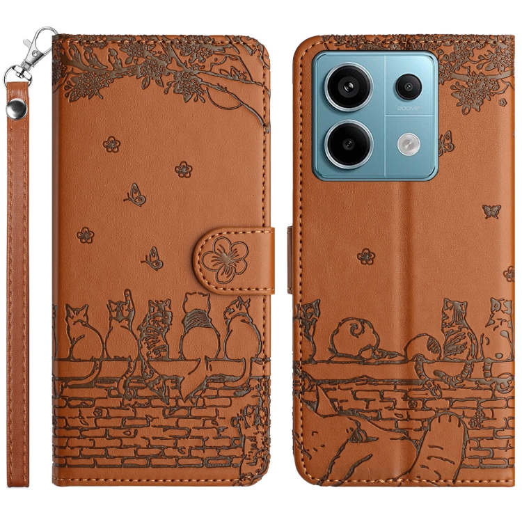 For Xiaomi Redmi Note 13 Pro 5G Cat Embossing Pattern Leather Phone Case with Lanyard(Brown)
For Xiaomi Redmi Note 13 Pro 5G Cat Embossing Pattern Leather Phone Case with Lanyard(Brown)