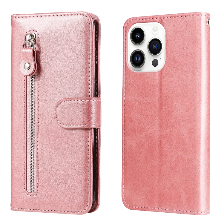 For iPhone 15 Pro Max Fashion Calf Texture Zipper Leather Phone Case(Rose Gold)
For iPhone 15 Pro Max Fashion Calf Texture Zipper Leather Phone Case(Rose Gold)