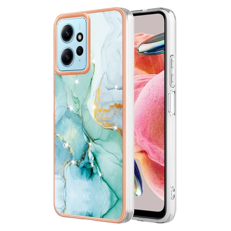 For Xiaomi Redmi Note 12 4G Global Electroplating Marble Dual-side IMD Phone Case(Green 003)
For Xiaomi Redmi Note 12 4G Global Electroplating Marble Dual-side IMD Phone Case(Green 003)