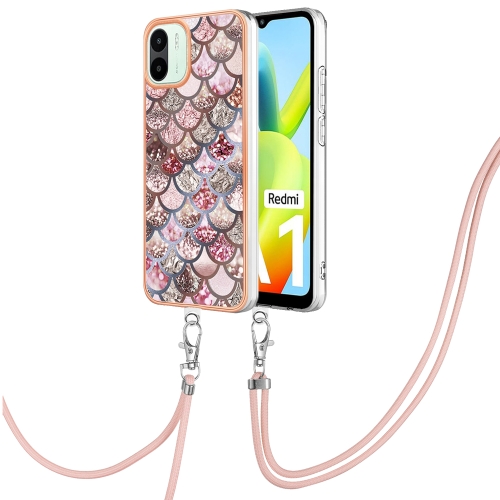 For Xiaomi Redmi A1 Electroplating IMD TPU Phone Case with Lanyard(Pink Scales)
For Xiaomi Redmi A1 Electroplating IMD TPU Phone Case with Lanyard(Pink Scales)