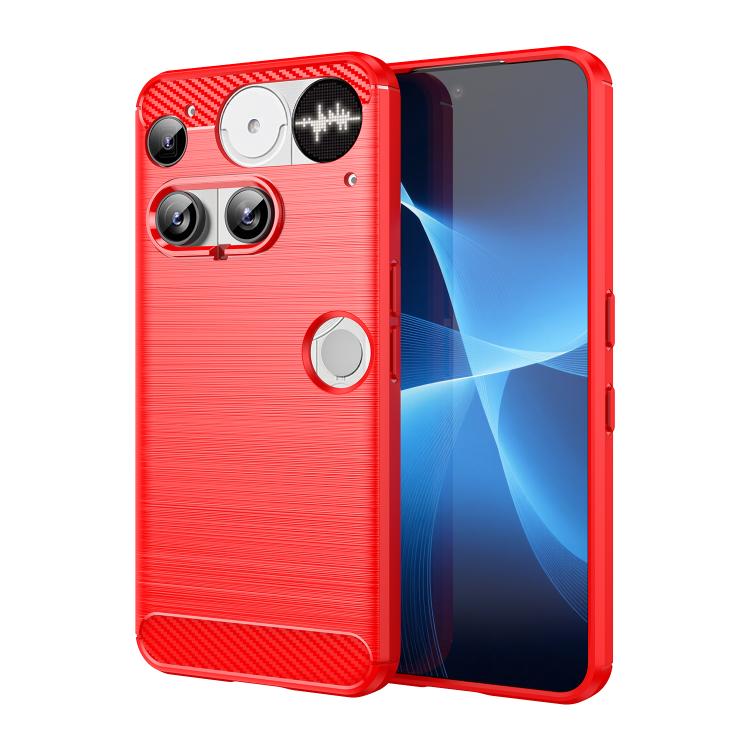For Nothing Phone 3 Carbon Fiber Brushed Texture TPU Phone Case(Red)
For Nothing Phone 3 Carbon Fiber Brushed Texture TPU Phone Case(Red)