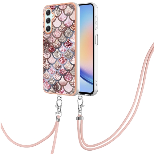 For Samsung Galaxy A25 5G Electroplating IMD TPU Phone Case with Lanyard(Pink Scales)
For Samsung Galaxy A25 5G Electroplating IMD TPU Phone Case with Lanyard(Pink Scales)